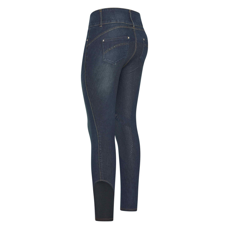 HV Polo Elena damesrijbroek denim FullGrip HV Polo Elena damesrijbroek denim FullGrip