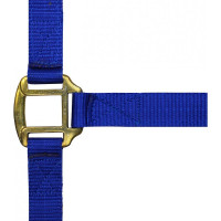 Nylon halster met lederen voering Norton Koningsblauw
