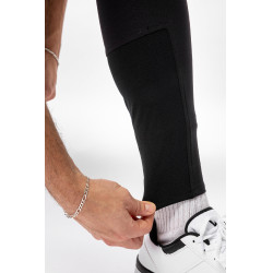 Siliconen rijbroek met kniestukken Horze Grand Prix heren Zwart