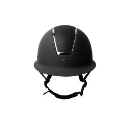 Glanzende Metalen Helm Monarch II Horze Zwart / zwart Glanzende Metalen Helm Monarch II Horze Zwart / zwart