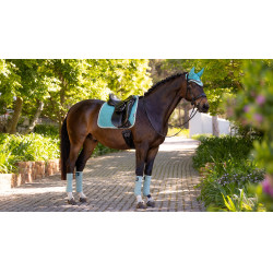 LeMieux Suede Dressuur Zadeldek Lagune Blauw LeMieux Suede Dressuur Zadeldek Lagune Blauw