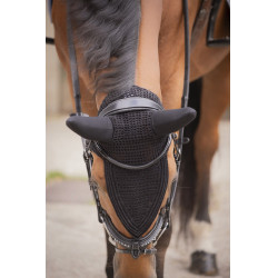 Geluidloze lange Pro Katoen Paddock Cap Zwart