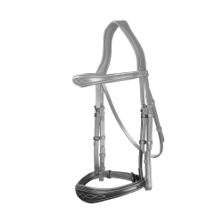 Anatomische Neusriem zonder Kinriem Collectie US Jumping Dy'on Zwart