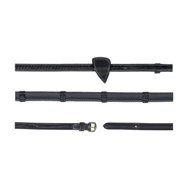 Rubberen teugels 1/2" met 7 stops en gevlochten afwerking D Collection Dy'on