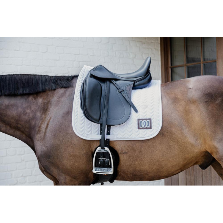 Wedstrijd zadeldek Fishbone met 2 nummers Kentucky Dressuur