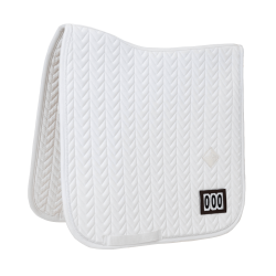 Wedstrijd zadeldek Fishbone met 2 nummers Kentucky Dressuur Wit