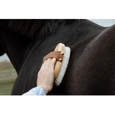 Zachte borstel met zachte haren small Grooming Deluxe Naturel