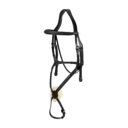 Gevlochten Lage Neusriem Hoofdstel New English Collection Dy'on Zwart