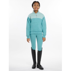 LeMieux trui met rits, Kate Young Rider kwart model Lagune Blauw