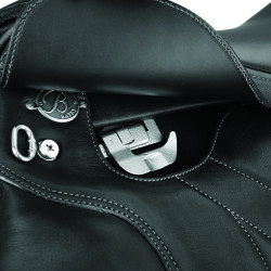 Combinatiezadel Bates Plus Luxe leder Zwart Combinatiezadel Bates Plus Luxe leder Zwart