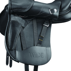 Bates Wide Plus veelzijdigheidszadel Zwart