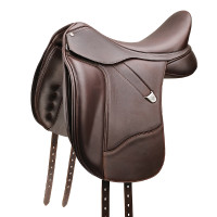 Bates Luxe leren dressuurzadel Plus Bruin Bates Luxe leren dressuurzadel Plus Bruin