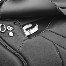 Selle Bates Caprilli Close Contact+ met vooruitgeschoven kwartier Luxe leder Zwart