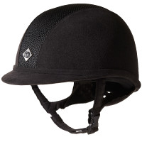 Charles Owen AYR8 Microsuède helm Zwart