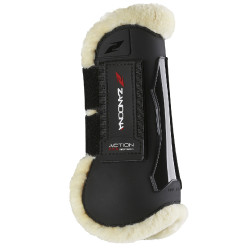 Lamsvel beenbeschermers Zandona Action Techno Zwart