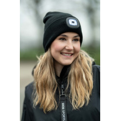 **Gebreide muts Honey HKM** Zwart