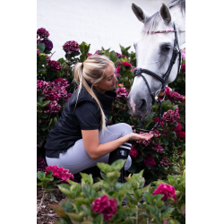 Frontale golf strass HFI Zwart / zilverkleurig