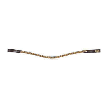Frontale golf strass HFI Bruin / goud