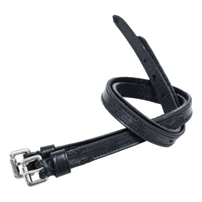 HFI sporenriemen leer / nylon Zwart