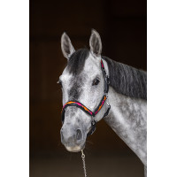 Halter HFI Polo Zwart / oranje / roze Motieven