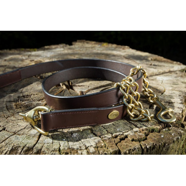 Presentatielonge leer HFI Bruin