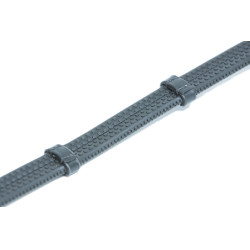 Zachte rubberen teugels en leer HFI Zwart