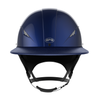 GPA 4S Speed Air TLS helm met kunstlederen vizier Glanzende marine Blauw