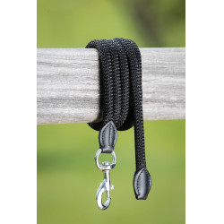 Neoprenhalfter Smart + Nylonführstrick HFI Master Zwart / zwart