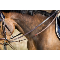 Duitse teugels leer + koord HFI Master Bruin