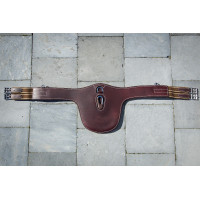 Borsttuigriem Chetak leer HFI Master met musketon Zwart