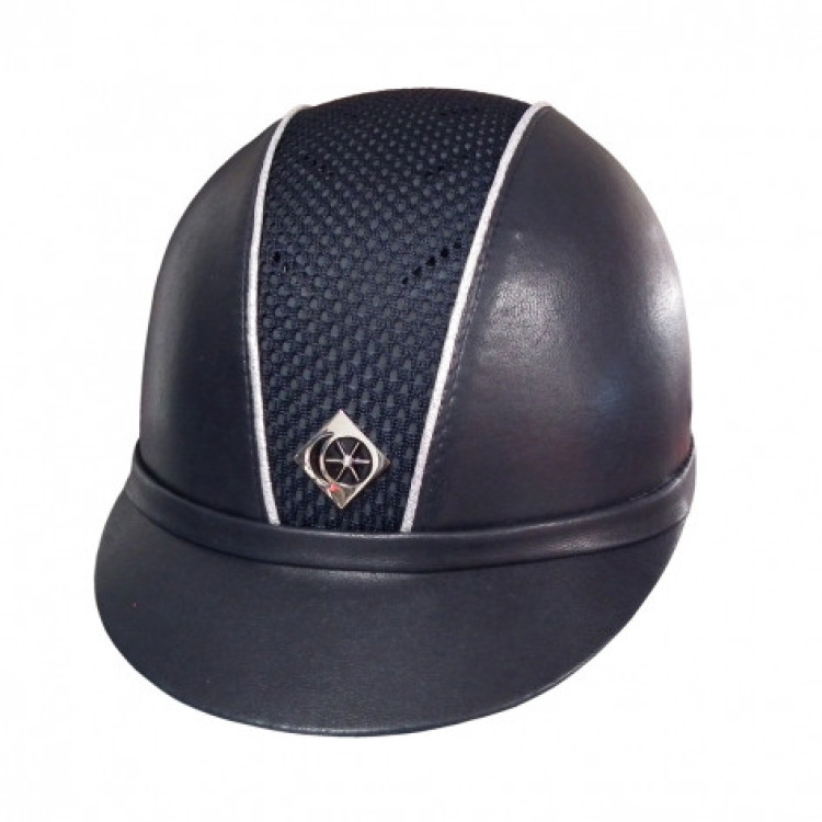 Charles Owen SP8 Leather Look piping helm Charles Owen SP8 Leather Look piping helm