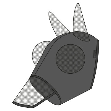 Anti-vlieg anti-UV masker Equithème Lycra met neus