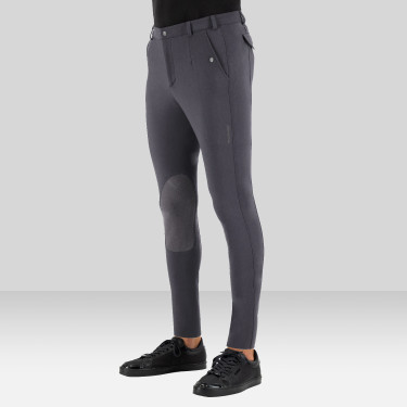 Rijbroek Euro-star Gabriel Grip Connect Knee Grijs magneet