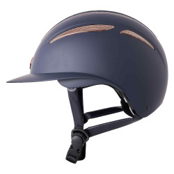 Imperial Riding Olania Deluxe grote klep helm Marine / roségoud Marineblauw