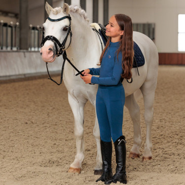 Paardrijlegging Imperial Riding Tessy FullGrip KIDS Saffier Blauw
