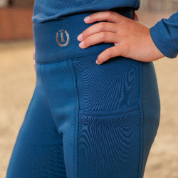Paardrijlegging Imperial Riding Tessy FullGrip KIDS Saffier Blauw