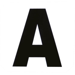 Set van 12 zelfklevende manegeletters