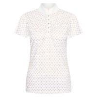 Polo in tech Imperial Riding Roxy AOP Wit / roze