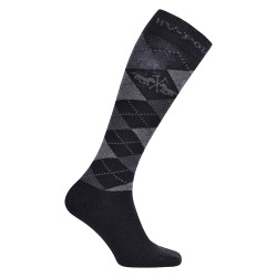 Argyle sokken HV Polo Zwart / lichtgrijs