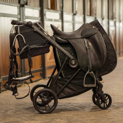 Opvouwbare zadelwagen Imperial Riding Carry Light Zwart