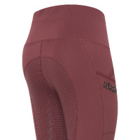 Euro-Star Breez Fashion FullGrip damesrijlegging Donkerrode wangen Roze