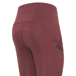 Euro-Star Breez Fashion FullGrip damesrijlegging Donkerrode wangen Roze Euro-Star Breez Fashion FullGrip damesrijlegging Donkerrode wangen Roze