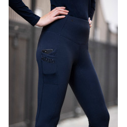 Euro-Star Breez Fashion FullGrip damesrijlegging Marine Marineblauw