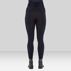 Euro-Star Aurelia Therma Connect Full Grip damesrijbroek Nacht Blauw