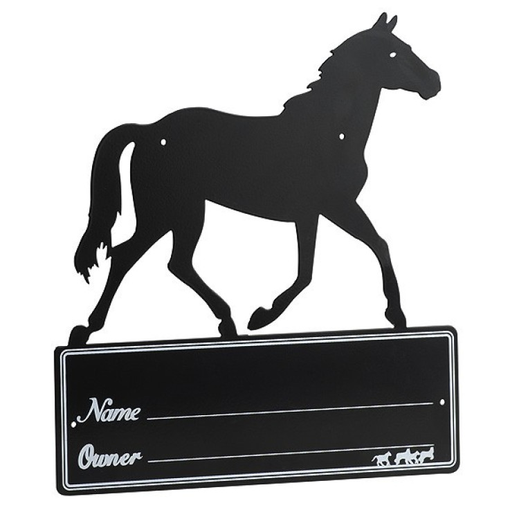 Boxplaat Silhouet van paard