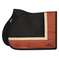Zadeldek Euro-Star Simi Leath Striped GP Cinna foncé