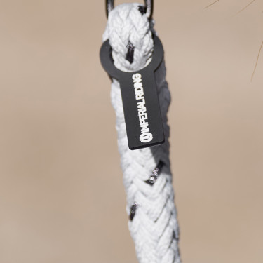 Imperial Riding Deluxe aanbindlijn enkele musketon Kristal Blauw