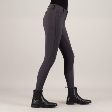 Euro-Star Arielle Connect FullGrip damesrijbroek Grijs magneet