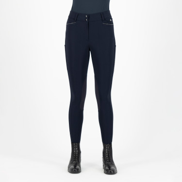 Euro-Star Arielle Connect rijbroek met kniestuk grip voor dames Nacht Blauw