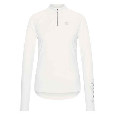 Lange mouwen polo Imperial Riding Parla dames Wit